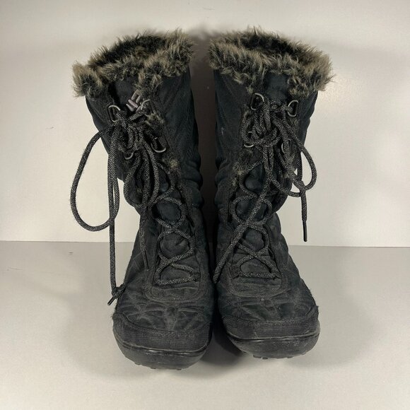Columbia Boots Winter Snow Black Size 9 - Picture 1 of 7